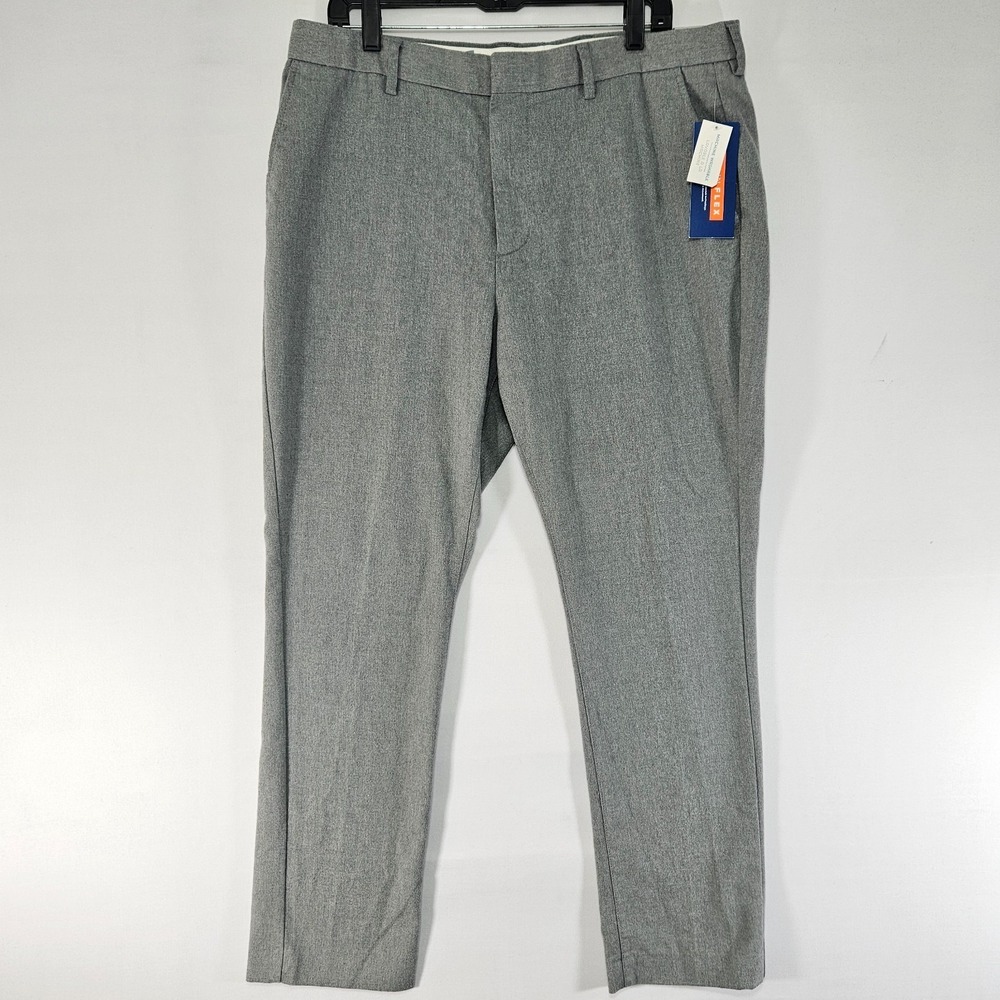 Old Navy Men's Flannel Pants Trousers Gray Signature Slim Size‎ 36x30 NEW